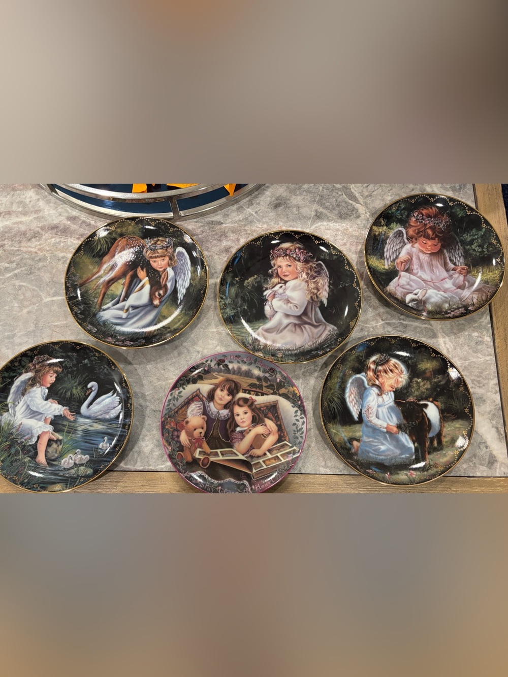 Bradford Exchange Heavens Little Sweethearts Plates. Lot of 6.